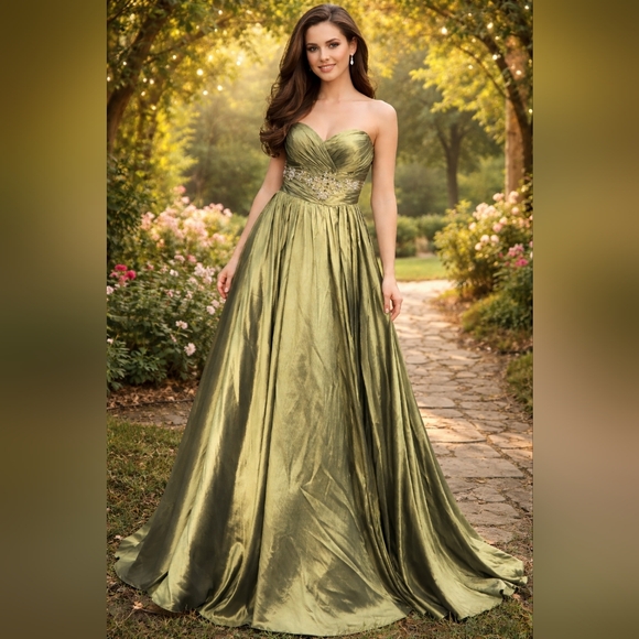 Maggie Sottero Dresses & Skirts - Flirt By MAGGIE SOTTERO Emerald Green XV Ball Gown Formal Dress  Size 10